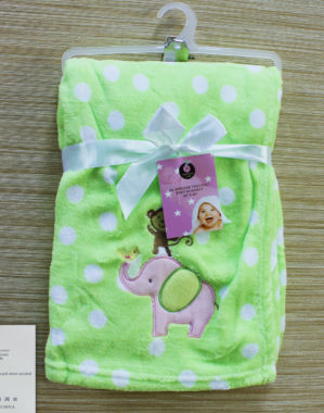 Al-Mirqab Poly Wool Baby Blanket-Green
