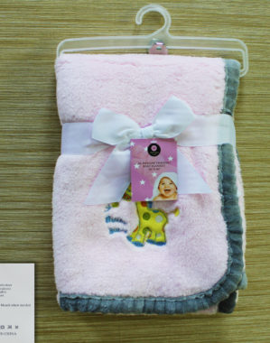 Al Mirqab, Poly Wool Baby Blanket-Pink